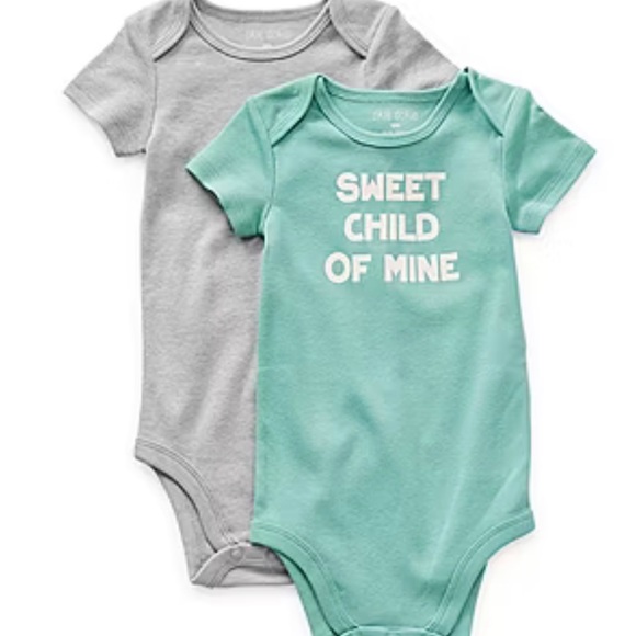 okie dokie Other - Okie Dokie Gray and Green Bodysuits Soft Cotton One Pieces